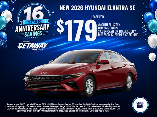 New 2026 Hyundai Elantra SE