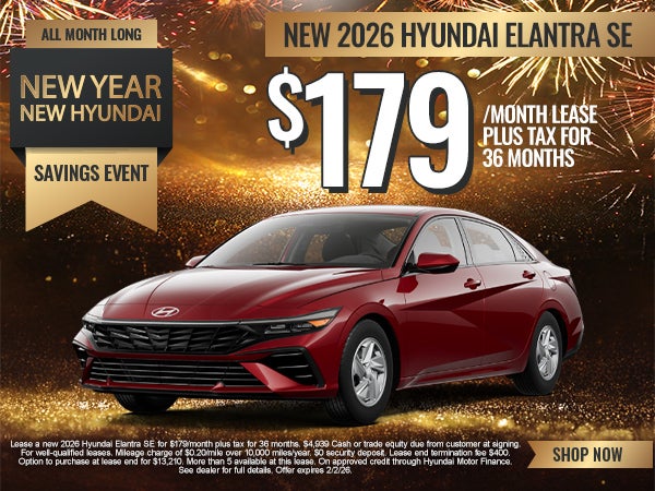 New 2026 Hyundai Elantra SE